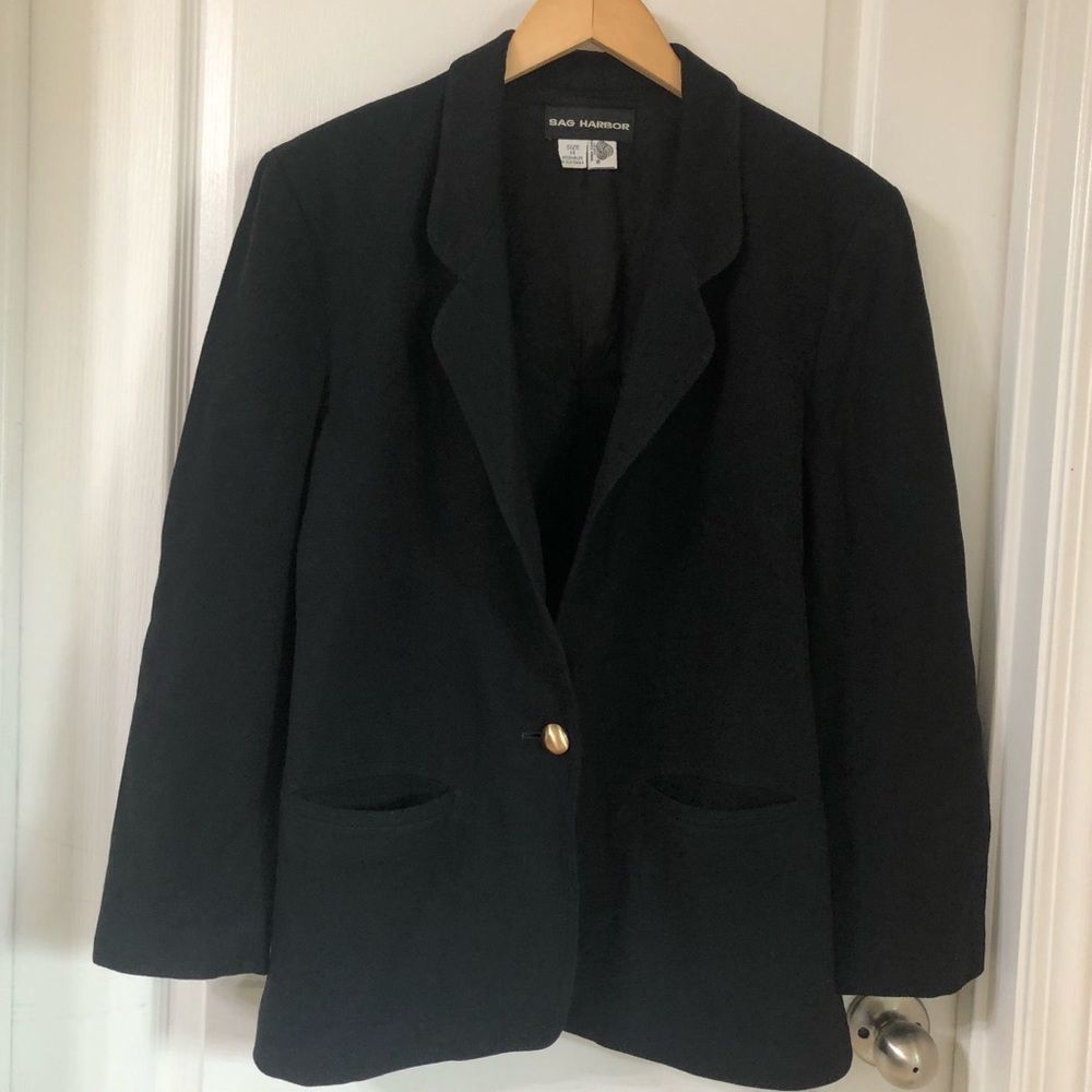 SAG HARBOR 100% PURE WOOL BLAZER SZ 14